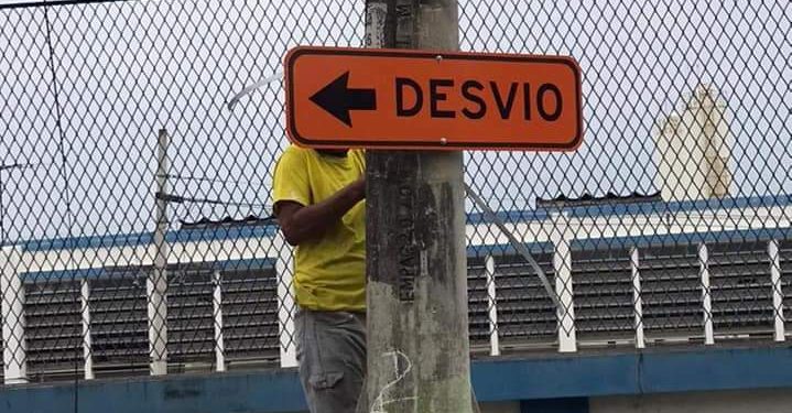 Sinalização no Jardim Catarina