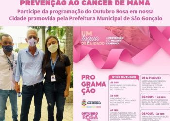 São Gonçalo celebra Outubro Rosa