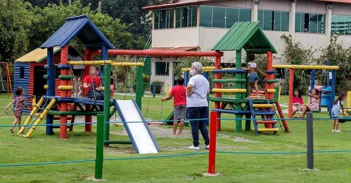 Celebração para as crianças acolhidas