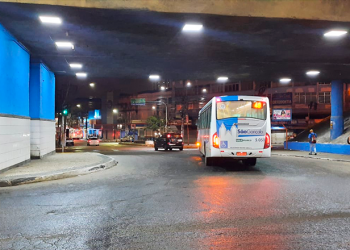 Viaduto se Alcântara ganha lâmpadas LED