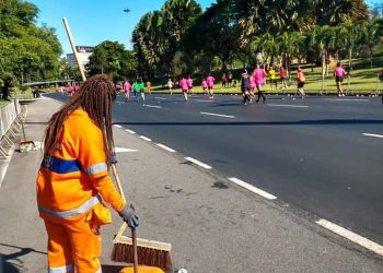 Comlurb no Aterro do Flamengo