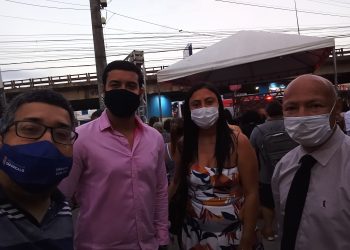 Inauguração do Túnel de luzes em Alcântara