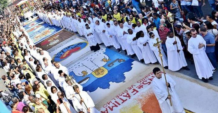 Tapete de Corpus Christi na Cidade de São Gonçalo