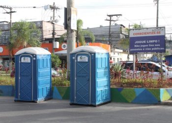 Feiras de São Gonçalo ganham Banheiros químicos