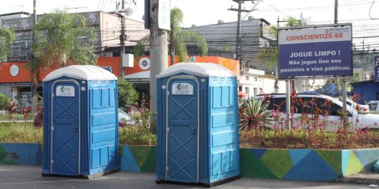 Feiras de São Gonçalo ganham Banheiros químicos