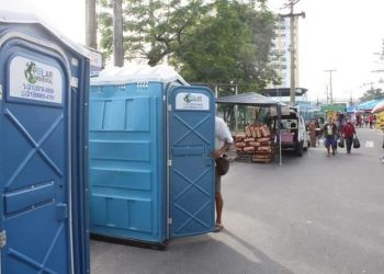 Banheiros químicos nas Feiras de São Gonçalo