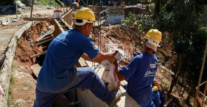 Obras de contenção em São Gonçalo