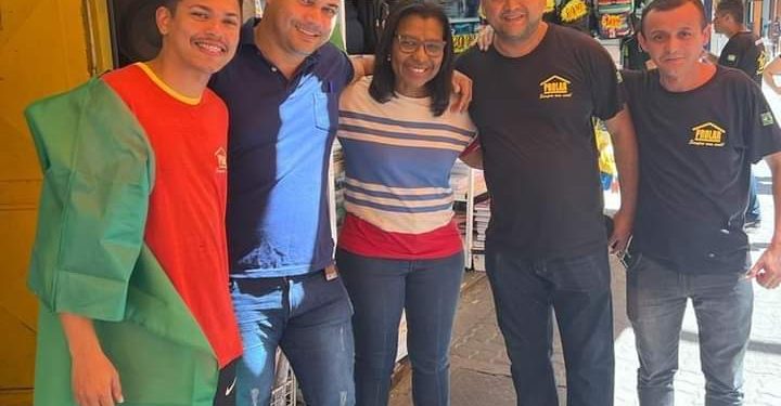 Rosângela Gomes no Centro de Nova Iguaçu