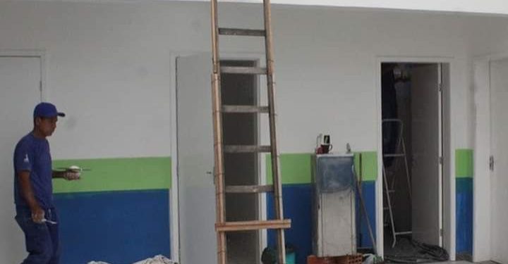 Obras no Centro POP em São Gonçalo