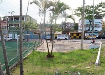 Obras em Praça na Vila Três São Gonçalo