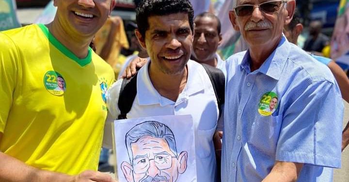 Douglas Ruas e Capitão Nelson em Alcântara