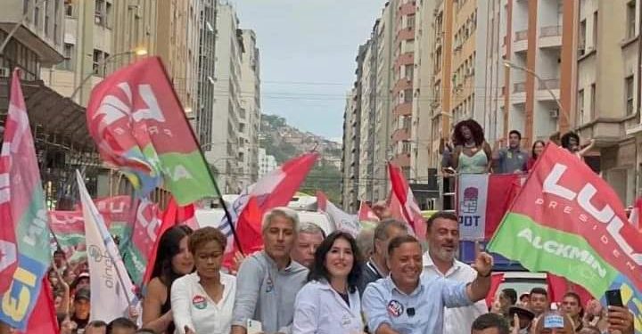 Simone Tebet e Rodrigo Neves em Niterói