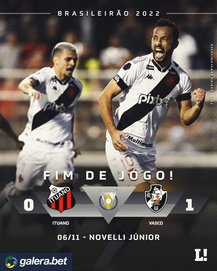 Vasco vence Ituano e retorna para a Série A do Campeonato Brasileiro