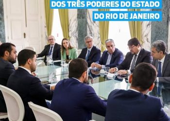 Reunião dos três poderes do Estado do Rio de Janeiro