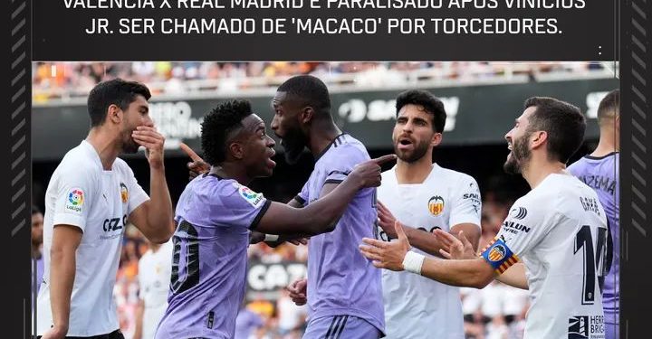 Racismo contra Vinícius Jr mais uma vez