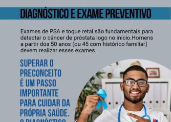 Novembro Azul mês de prevenção ao Câncer de Próstata