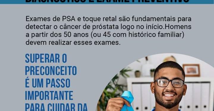 Novembro Azul mês de prevenção ao Câncer de Próstata