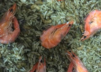 Arroz de Cuxá com Camarão