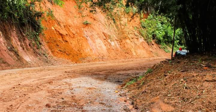 Obras no trecho da RJ 151 em Resende