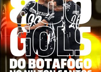 Botafogo marca 800 gols no Estádio Nilton Santos