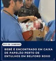 Bebê é encontrado por PM em Belford Roxo
