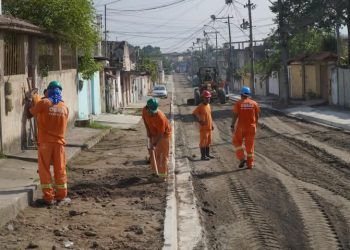 Obras de Macrodrenagem no bairro do Mútua