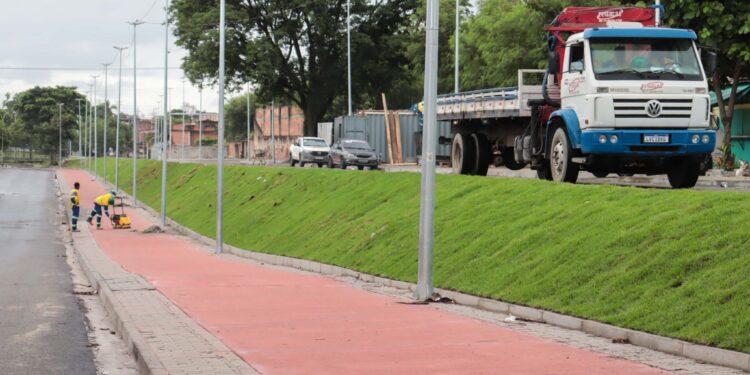Obras do MUVI no Jardim Catarina