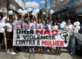 Manifestação contra a Violência a Mulher