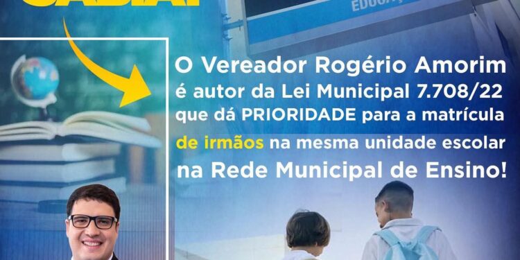 Pais podem matricular filhos na mesma escola