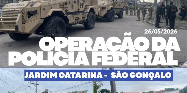 Operação da Polícia Federal no Jardim Catarina